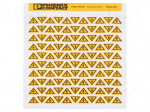 Label | warning | PVC | W: 12.5mm | H: 12.5mm | yellow | self-adhesive