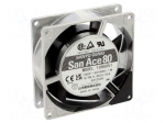 Fan: AC | axial | 80x80x25mm | 37.8m3/h | 30dBA | ball | 2650rpm | 200VAC