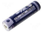 Re-battery: Li-Ion | 18650,MR18650 | 3.7V | 2200mAh | &Oslash;18.5x69.5mm