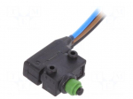 Microswitch SNAP ACTION | without lever,1.5mm pin on the right