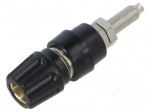 Laboratory connector: 4mm banana | socket | 30VAC | 60VDC | 63A | black