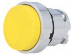 Switch: push-button | Stabl.pos: 1 | 22mm | yellow | Illumin: none | IP66