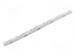COB LED tape | RGB | LED/m: 630 | 10mm | white PCB | IP20 | 180&deg; | 18W/m