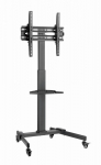Gembird TVS-55T-01 TV floor stand with caster wheels (tilt), 32" - 55", black