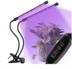 LED taimede kasvulamp | 2 paneeli | Taimer, pult | Punane/Sinine valgus | 9W | IP54