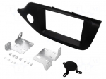 Radio mounting frame | Kia | 2 DIN | matt black