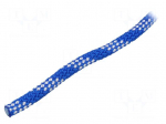 Rope | polypropylene | &Oslash;rope: 8mm | L: 50m | with a core | blue