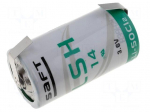 Battery: lithium | 3.6V | C | soldering lugs | &Oslash;26x50mm | 5800mAh