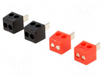 Connector: loudspeaker | 2.5mm2 | gold-plated | plug | male | screwed
