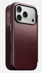 Nomad Modern Leather Folio mobile phone case 16 cm (6.3") Burgundy