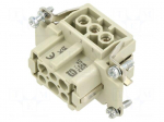 Connector: HDC | contact insert | female | 16A | 500V | Han E&reg; | PIN: 6