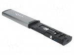 Card reader: memory | microSD,SD,USB A socket,USB C socket | grey