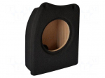 Car loudspeaker enclosure | MDF | black | textil | 8l | 200mm | 217mm
