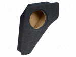 Car loudspeaker enclosure | MDF | black melange | textil | 8l | 200mm