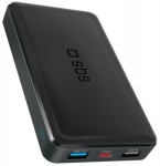 Energy storage SBS 10000mAh 10W Black USB 2.1A 10W, USB 1A 5W, USB-C 2.1A