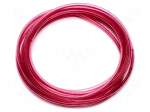 Pneumatic tubing | 15bar | L: 20m | r bending min: 75mm | nylon | red