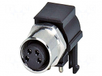 Connector: M8 | female | PIN: 4 | 4A | 50V | IP67 | straight | unshielded