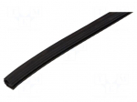 Gasket | EPDM | black | L: 10m | W: 18.7mm | H: 14.6mm