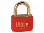 Padlock | shackle | brass | Protection: low (level 4) | A: 40mm | B: 21mm