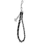 Guess pendant GUSTSASSK Phone Strap Chain Metal Logo Charm / black