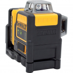 DEWALT 2x360&deg; Line Laser DCE0811D1G, 10.8 Volt, Cross Line Laser Black/Yellow, Li-Ion Battery 2.0 Ah, Green Laser Lines, Case