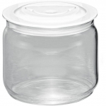 Rommelsbacher replacement glass container 500ml transparent, for yogurt maker JG 60