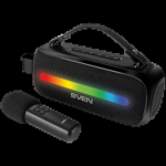 Speaker SVEN PS-255, black (12W, Bluetooth, FM, USB, karaoke mic, 3600mAh)