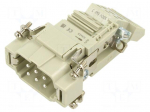 Connector: HDC | contact insert | male | CTSE | PIN: 6 | 16A | 600V | 6+PE