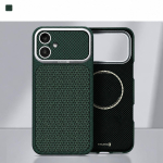 Back panel cover Evelatus Apple iPhone 17 Carbon Premium Edition MagSafe case Green