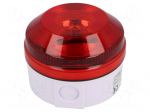 Signaller: lighting | flashing light | red | Series: X195 | 15&divide;28VDC