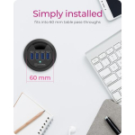 Hub 4-pordiline IcyBox USB 3.0 IB-HUB1403 punane lauahub jaem&uuml;&uuml;k
