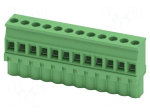 Connector: pluggable terminal block | plug | power supply | 12A