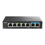 D-Link DMS-107/E juhtmevaba v&otilde;rguseade haldamata Gigabit Ethernet (10/100/1000) Black
