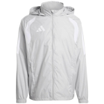 Kurtka dla dzieci adidas Tiro 26 League Windbreaker szara KT2426 140cm