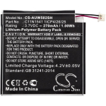 270 mAh for Asus 0B200-01760100,C11N1541 1ICP4/26/25