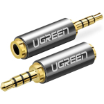 UGREEN 20501 2.5mm male to 3.5mm female audio adapter / grey