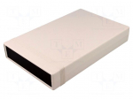 Enclosure: with panel | 1598 | X: 160mm | Y: 250mm | Z: 40mm | ABS | grey