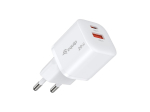 Equip 2-Port 20W GaN USB PD Charger, USB-C x 1, USB-A x 1, 25pcs/pack