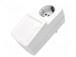 Enclosure: for power supplies | X: 64mm | Y: 129mm | Z: 57mm | ABS | grey