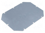 Mounting plate | zinc-plated steel | W: 210mm | L: 160mm | TA2419
