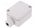 Enclosure: junction box | X: 50mm | Y: 65mm | Z: 35mm | polycarbonate