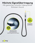 Cable iLike  HDMI-HDMI kabelis 20 m (HDMI 2.1) optiskais hibrids 8K @ 60 Hz/ 4K @ 120 Hz Goobay