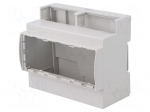 Enclosure: for DIN rail mounting | Y: 90.5mm | X: 106.3mm | Z: 53mm