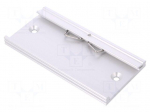 DIN rail mounting bracket | Mat: aluminium | 100mm | Rail: TS35