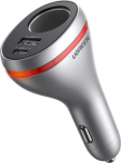 Another product Ugreen  Auto lādētāji Ugreen  USB Type C / USB QC PD 24W car charger with 12V cigarette lighter socket silver (CD204) 6957303867127 (6957303867127)