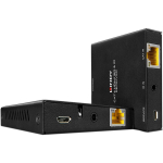 Lindy HDMI & IR Extender, HDMI extension (black, 50m, Cat.6, 18G)