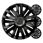 Auto- ja mootorrattatooted, elektroonika, navigatsioon, CB raadio // Kaubad autodele, mootorratastele, motorolleritele // Kołpaki samochodowe 4szt. komplet royal czarne 14" cali color box