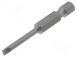 Screwdriver bit | slot | 3,0x0,5mm | Overall len: 50mm