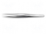 Tweezers | 120mm | for precision works | Blades: straight
