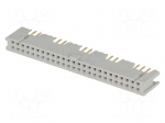 Socket | IDC | female | PIN: 50 | straight | THT | gold-plated | 3A | 2.54mm